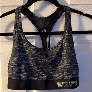 Victoria's Secret Black and Gray Sports Bra